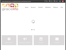 Tablet Screenshot of gracelifechurch.com